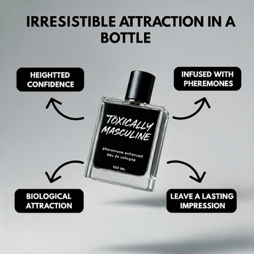 Toxically Masculine Pheromone Infused Cologne